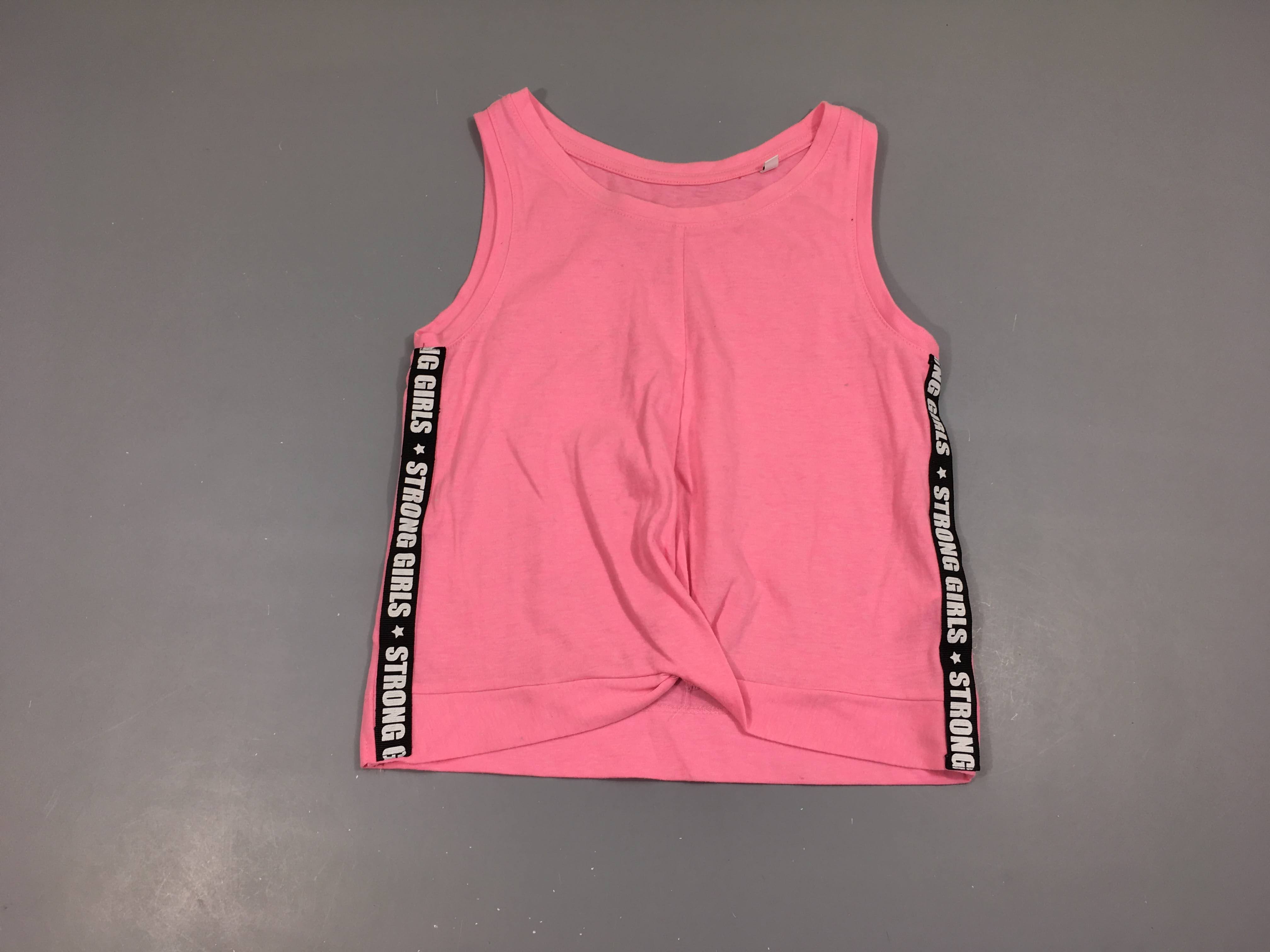 Débardeur rose flammé avant noué