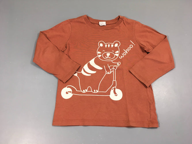 T-shirt m.l brun Wohoo!, moins cher chez Petit Kiwi