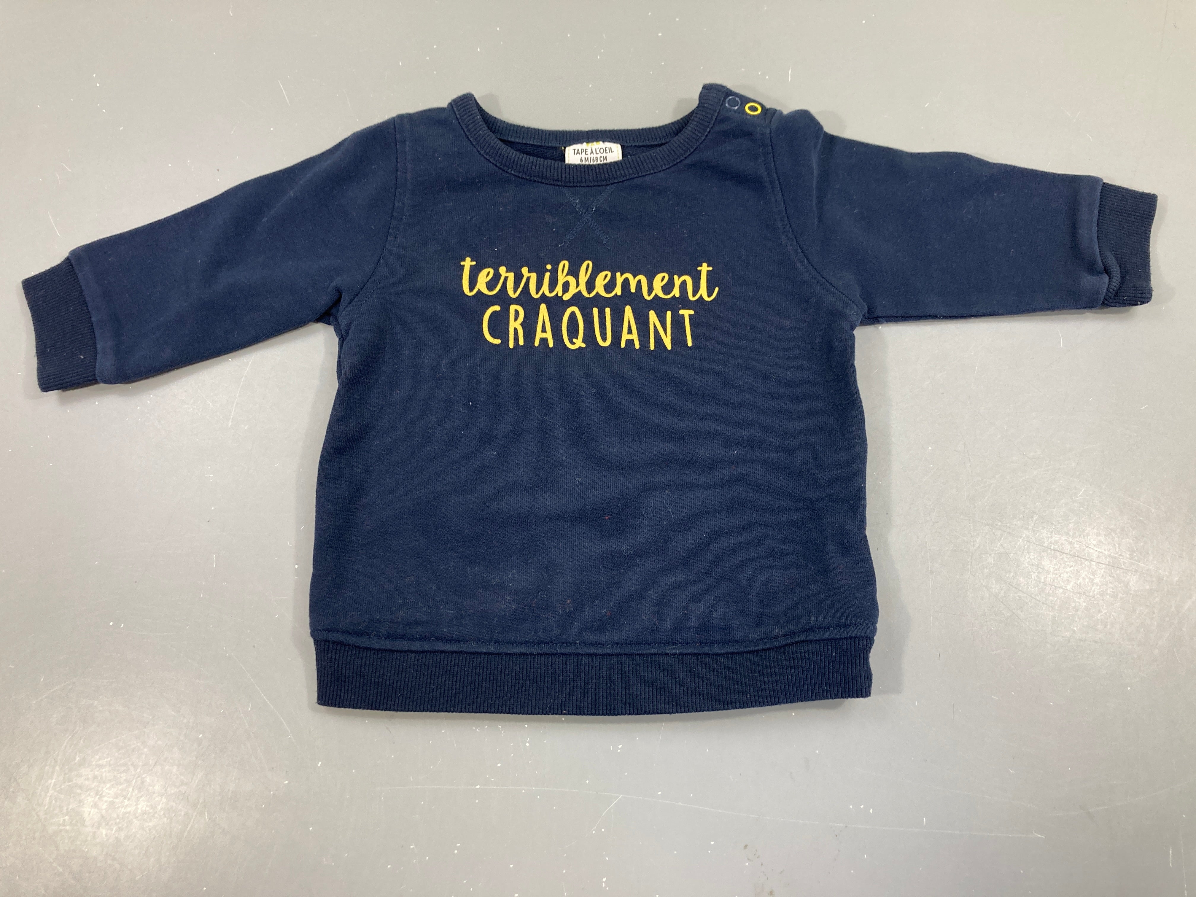 Sweat bleu marine Craquant