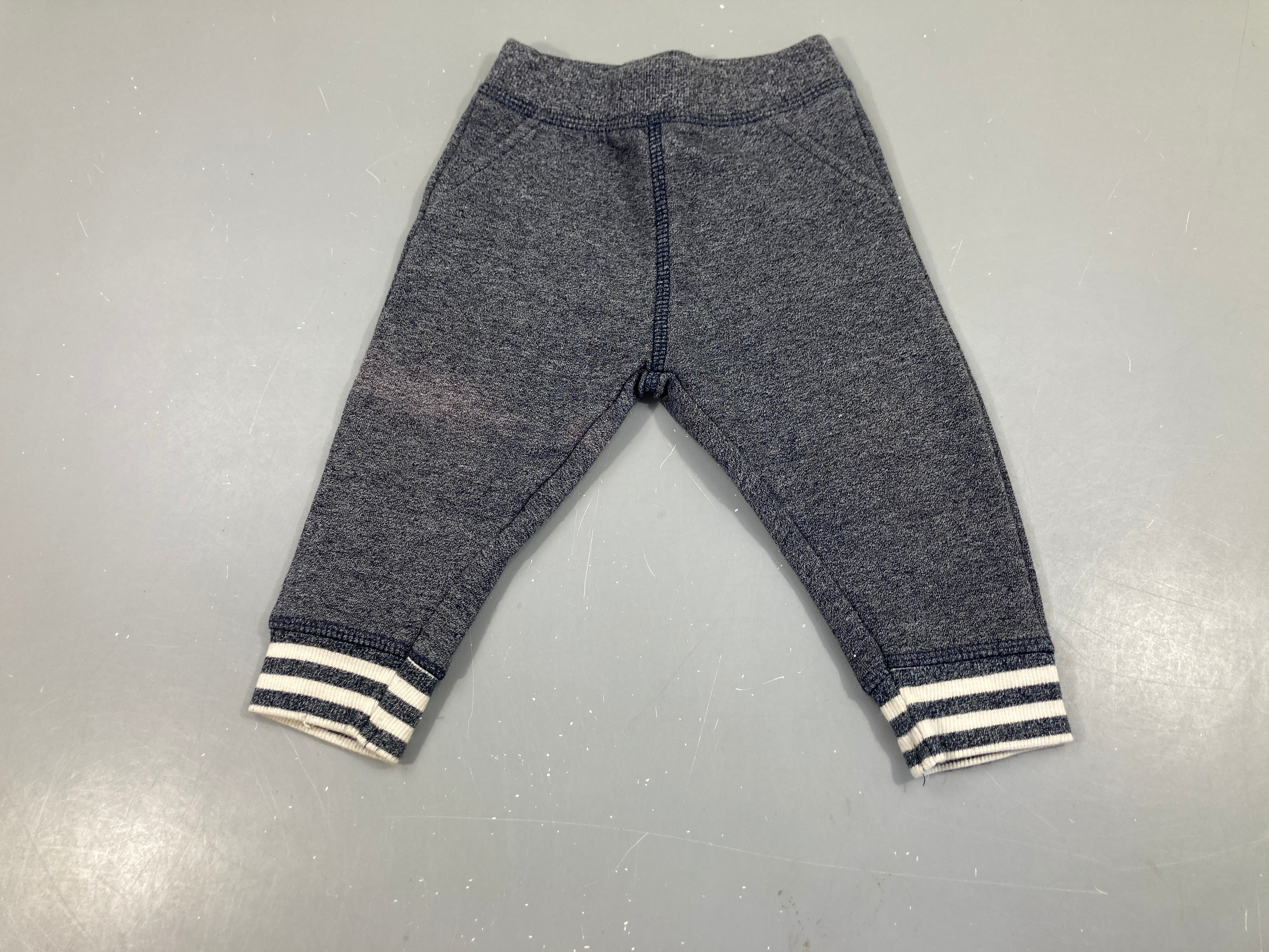Pantalon molleton bleu chiné