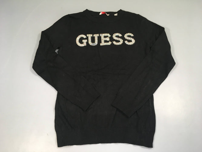 Pull noir Guess strass, moins cher chez Petit Kiwi