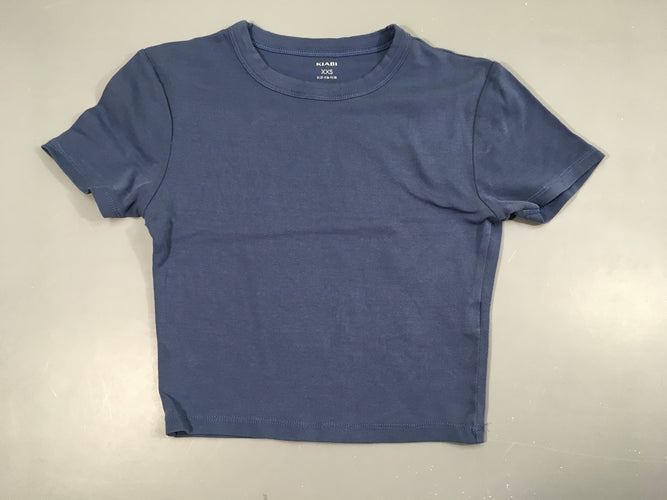 T-shirt m.c court bleu foncé, moins cher chez Petit Kiwi