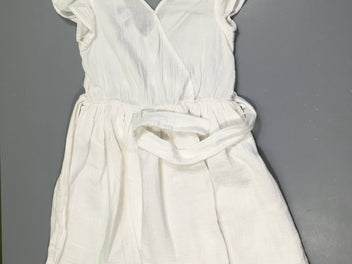 Robe m.c blanche coton tetra