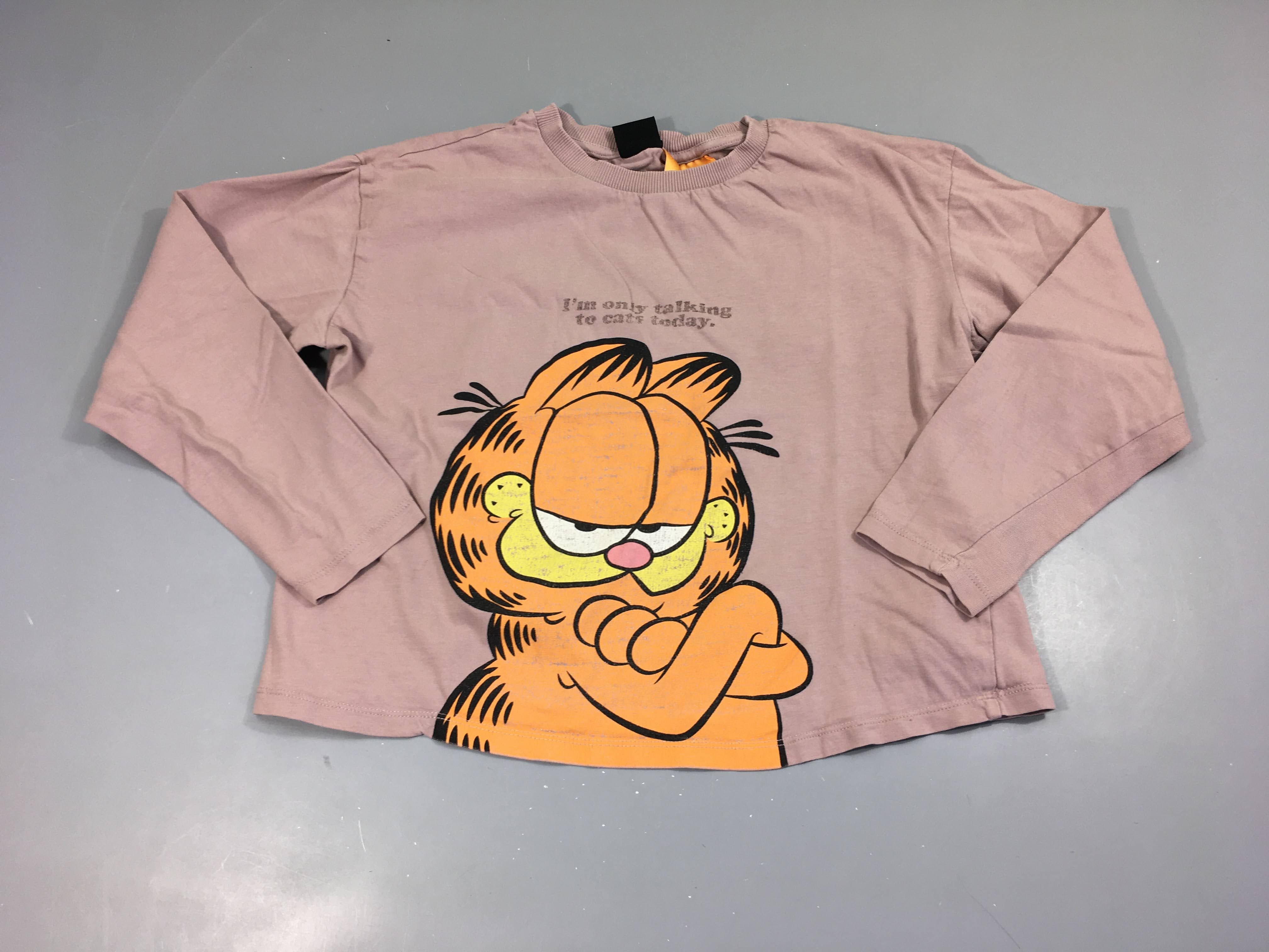 T-shirt m.l taupe rosé Garfield
