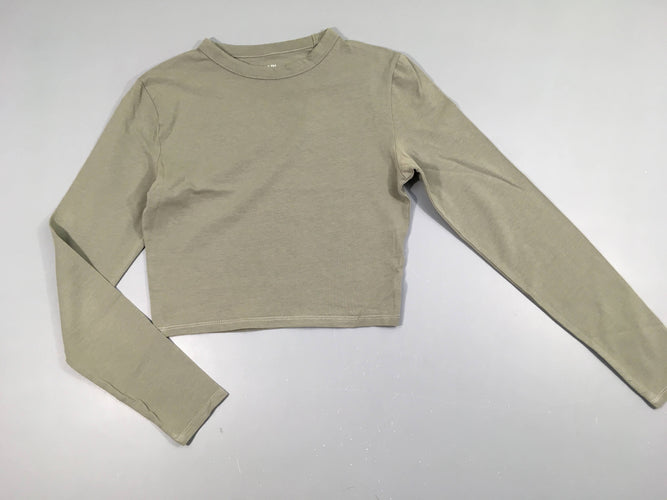 T-shirt m.l court kaki, moins cher chez Petit Kiwi