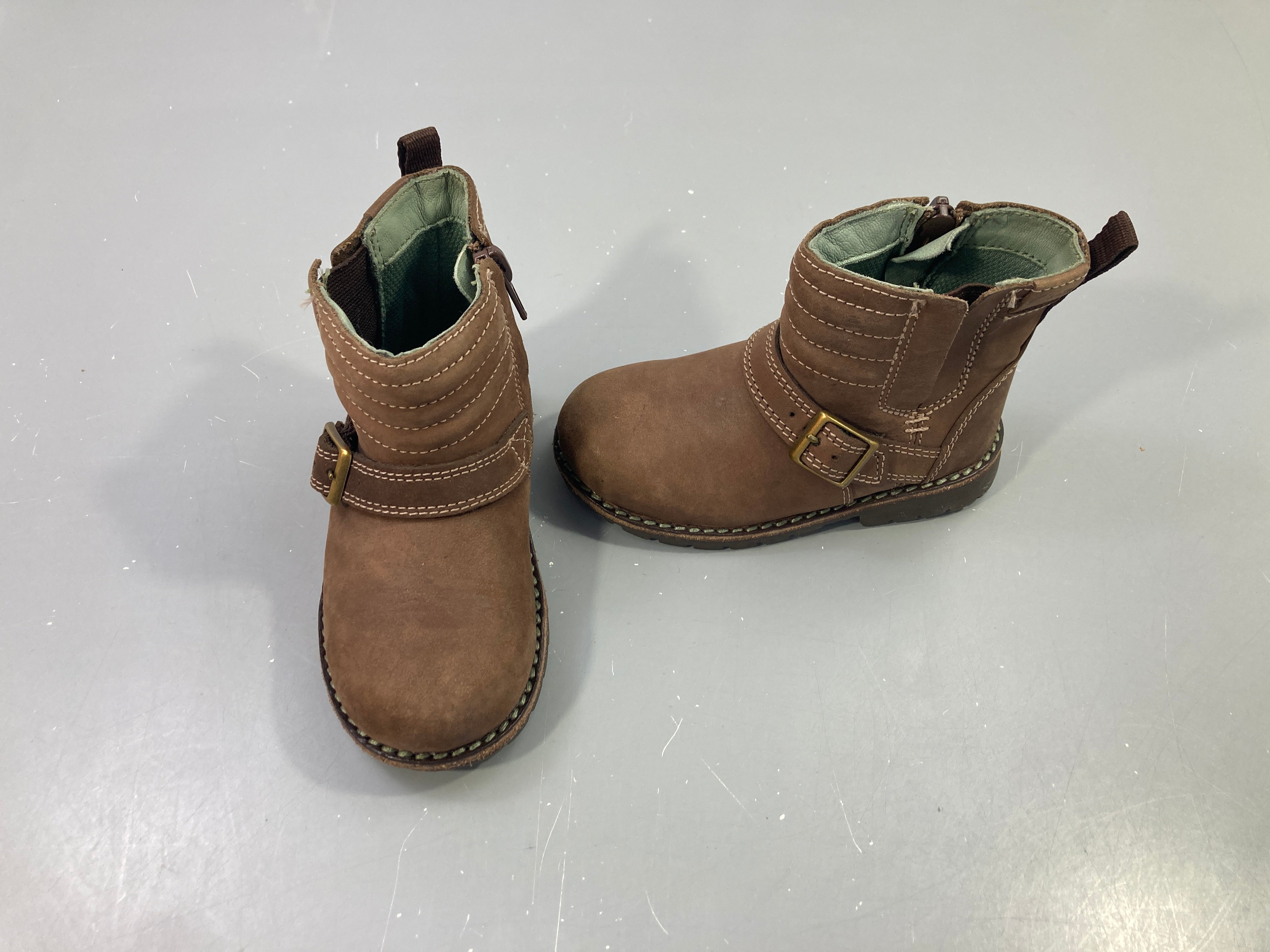 Bottines cuir marron boucle, Clarks, 22