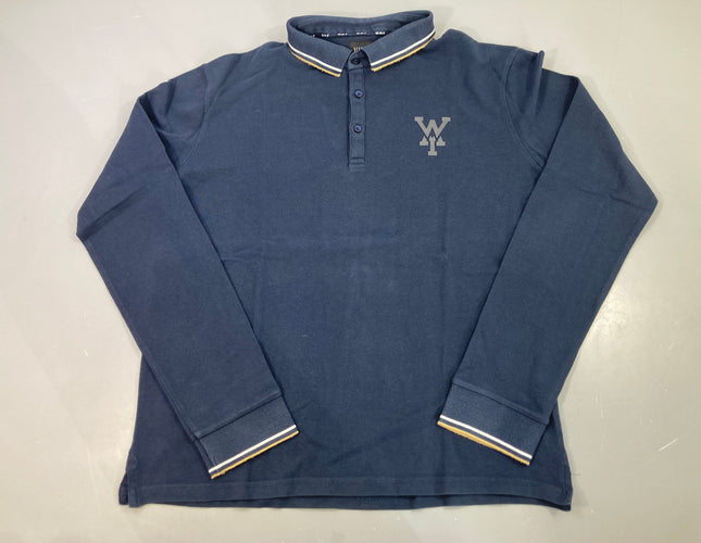 Polo m.l bleu marine, WAY, moins cher chez Petit Kiwi