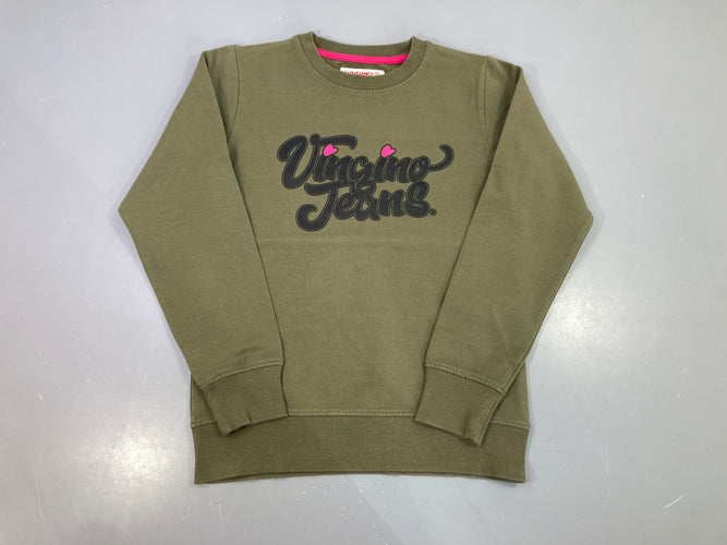 Sweat léger kaki imprimé Vingino Jeans, moins cher chez Petit Kiwi
