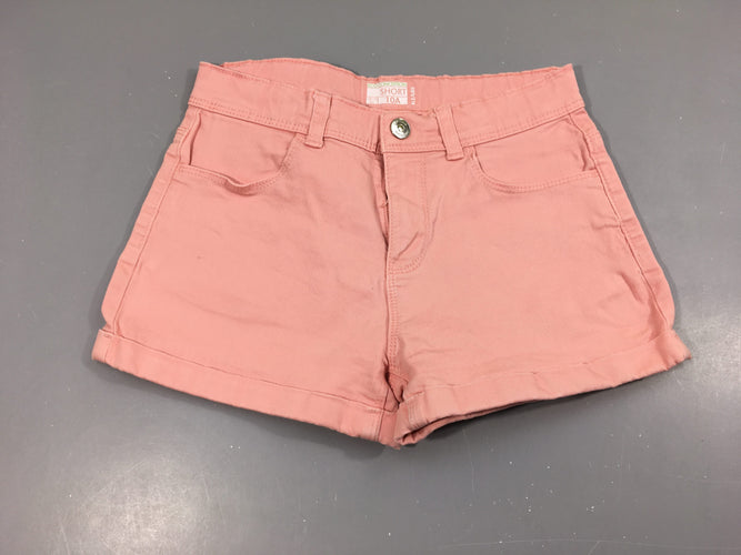 Short en toile saumon, moins cher chez Petit Kiwi