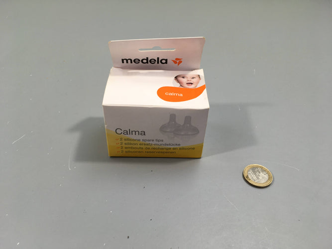 2 embouts de rechange en silicone, Calma, Medela, moins cher chez Petit Kiwi