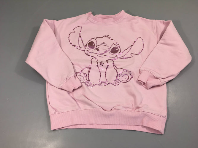 Sweat rose Stitch, moins cher chez Petit Kiwi