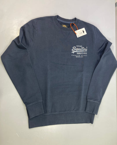 NEUF Sweat bleu marine brodé Premium Goods, moins cher chez Petit Kiwi