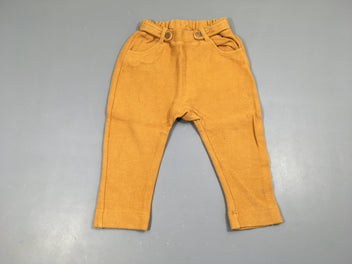 Pantalon molleton texturé orange