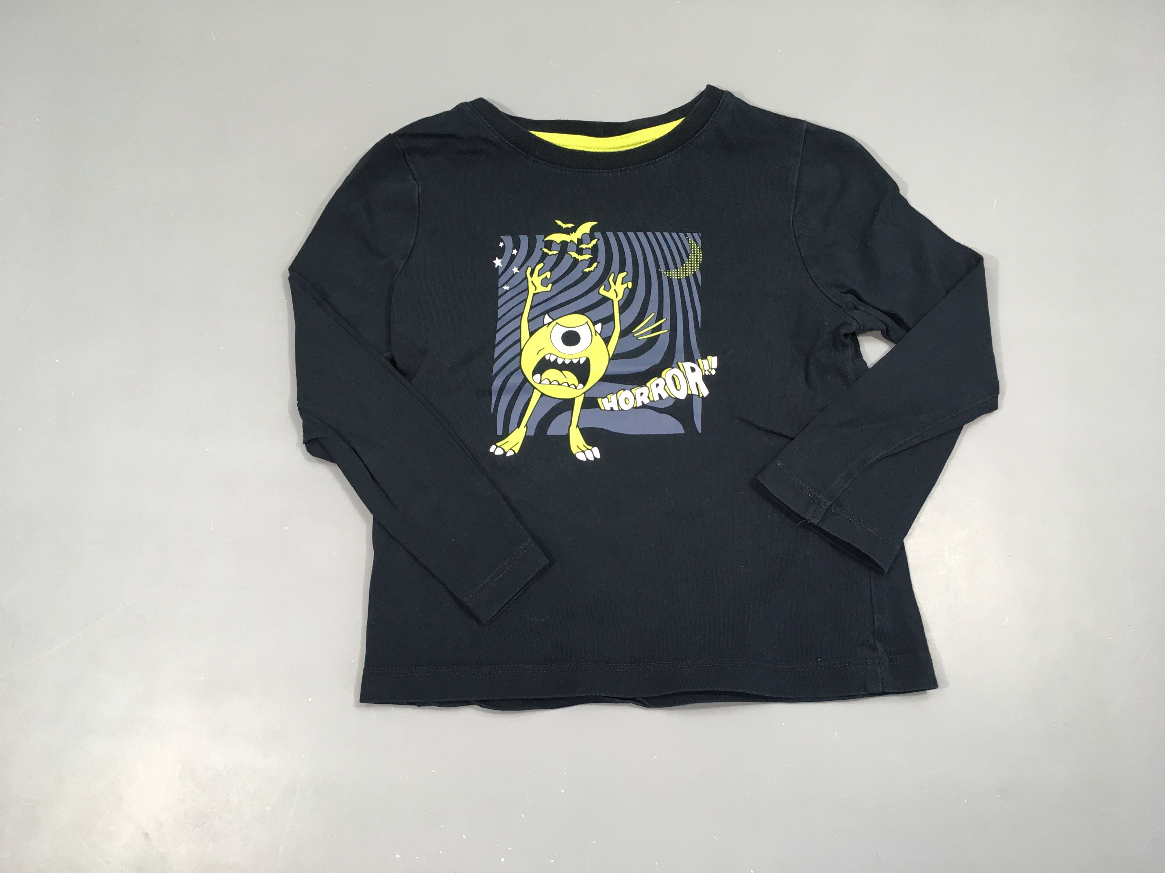 T-shirt m.l bleu marine Monstres et compagnie