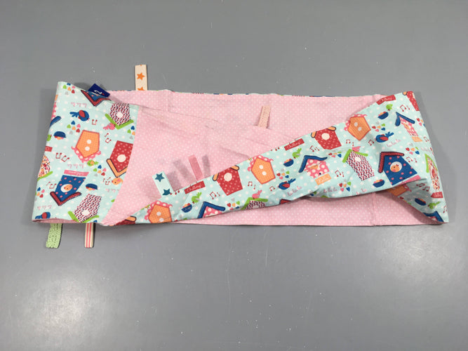 Tour de cou coton rose nichoirs, moins cher chez Petit Kiwi