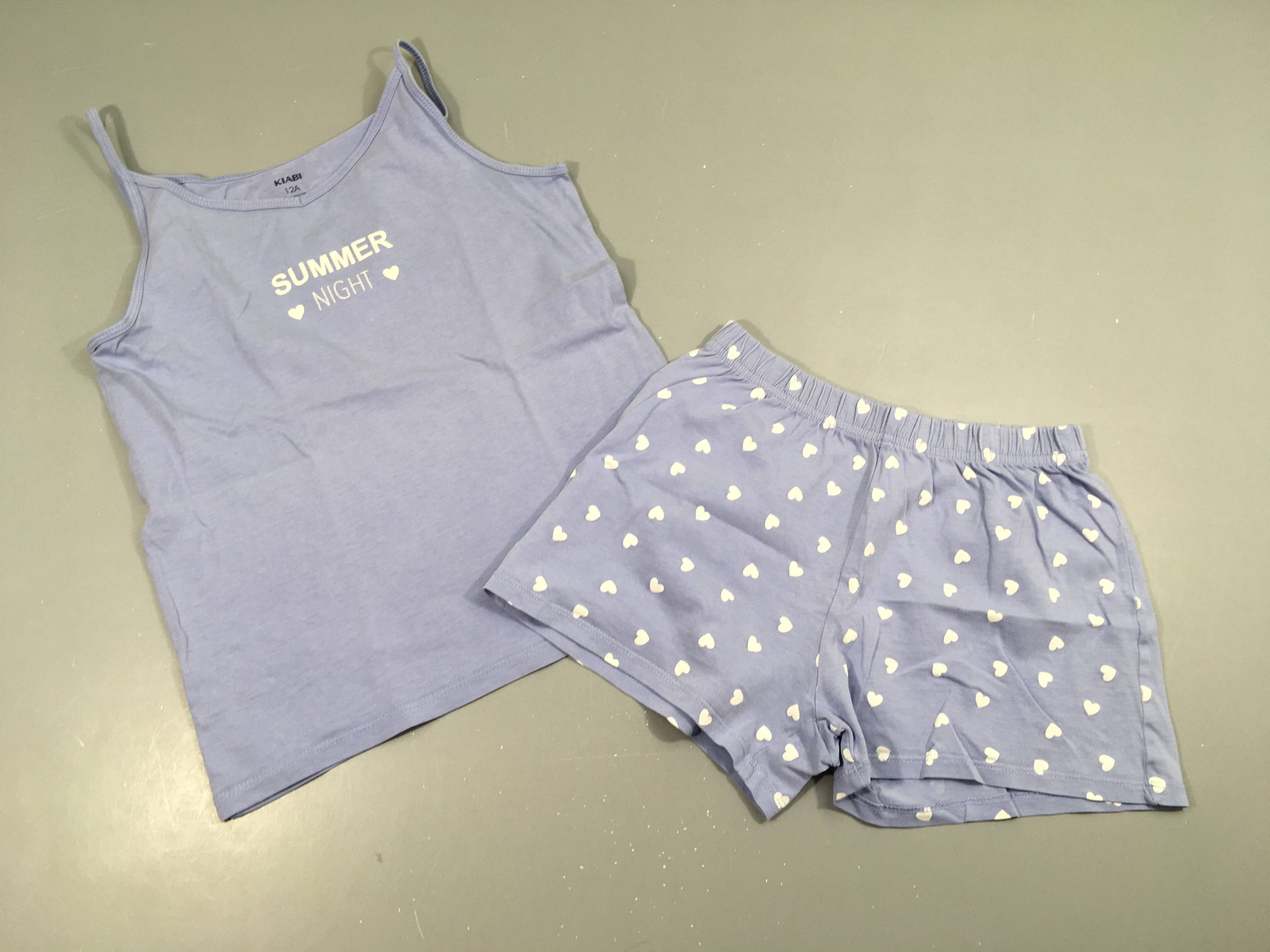 Pyjashort 2pcs jersey parme summer