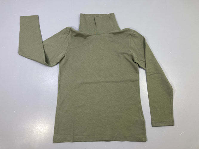T-shirt m.l col roulé kaki, moins cher chez Petit Kiwi