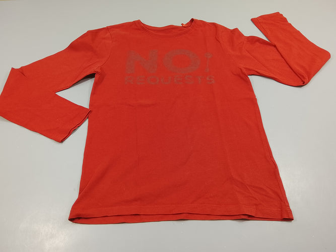 T-shirt m.l rouge "No requests", moins cher chez Petit Kiwi