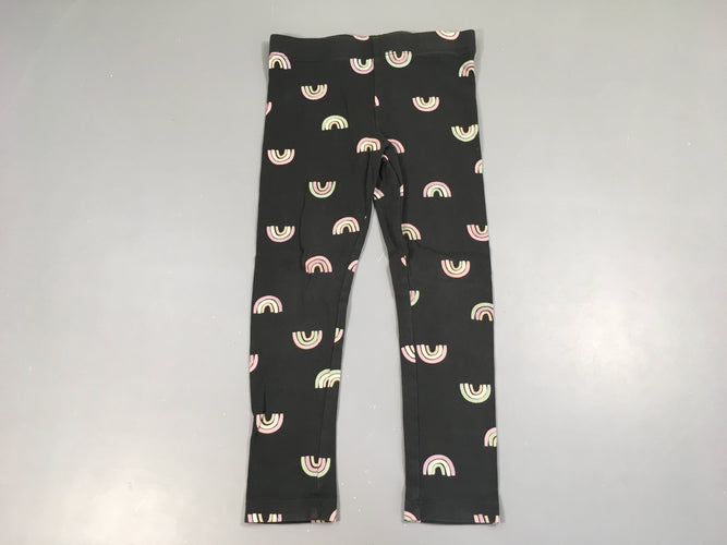 Legging gris foncé arc en ciel, moins cher chez Petit Kiwi