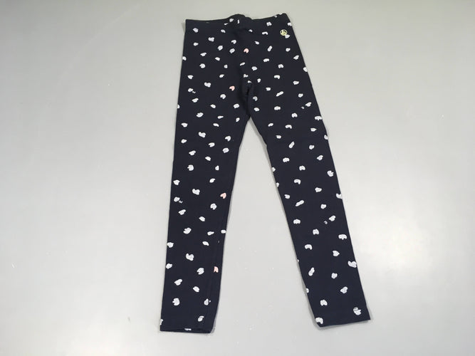Legging bleu foncé nuages blancs, moins cher chez Petit Kiwi