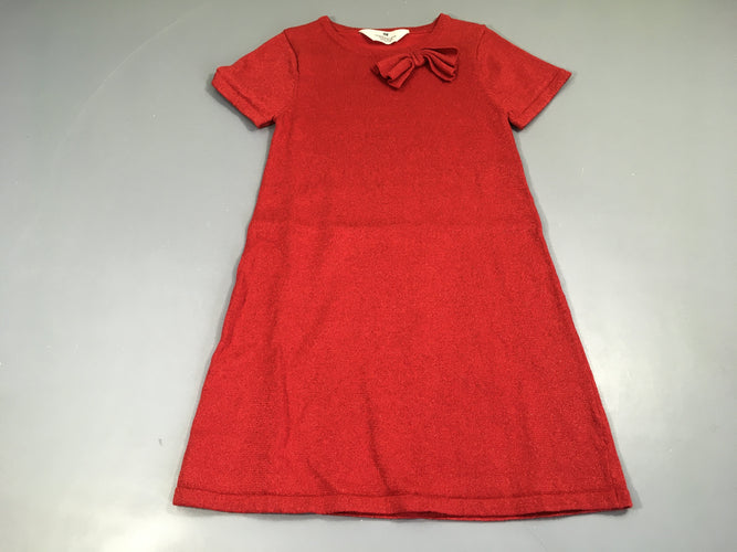 Robe pull m.c rouge irisé, moins cher chez Petit Kiwi