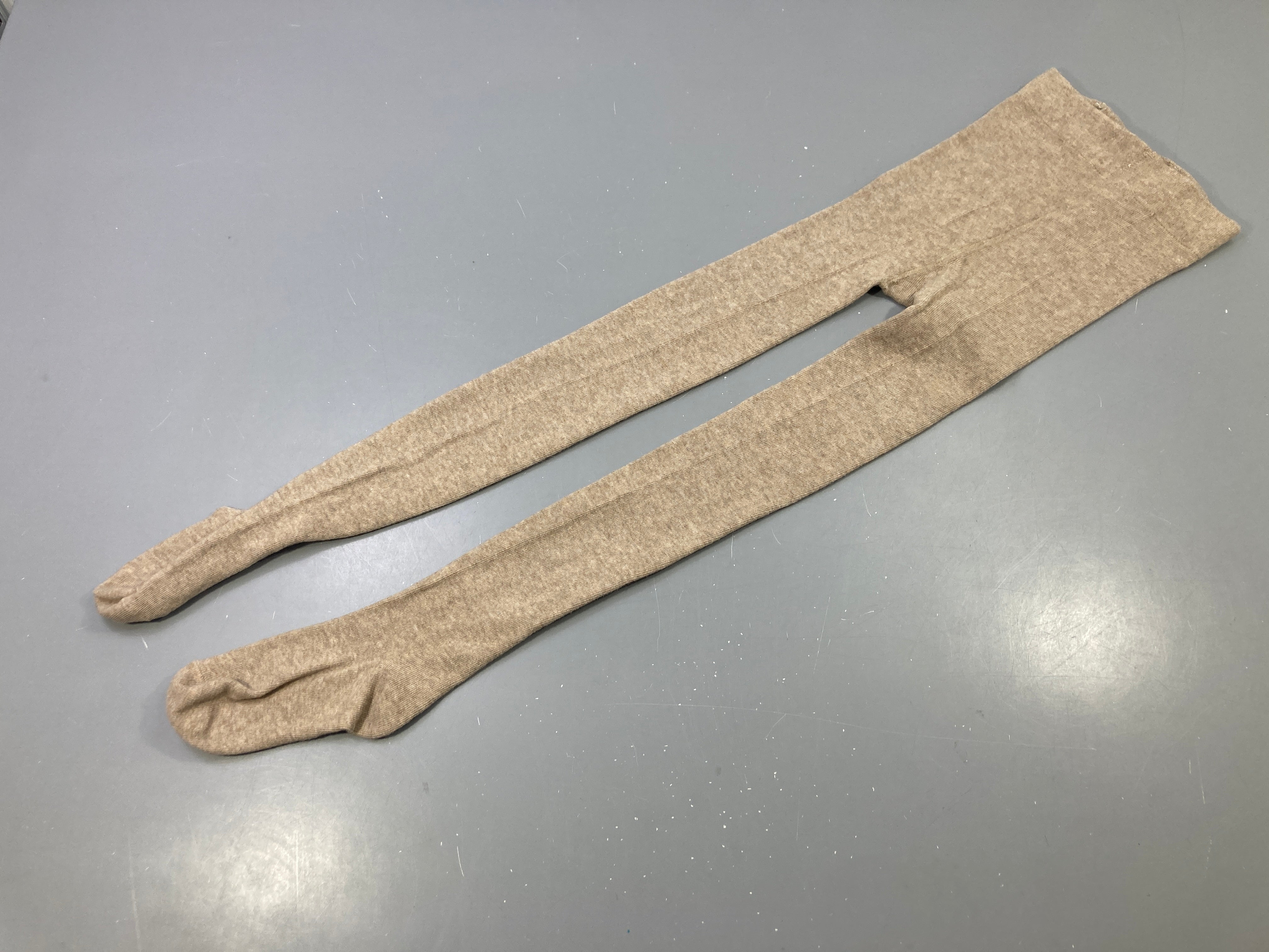 Collant beige chiné