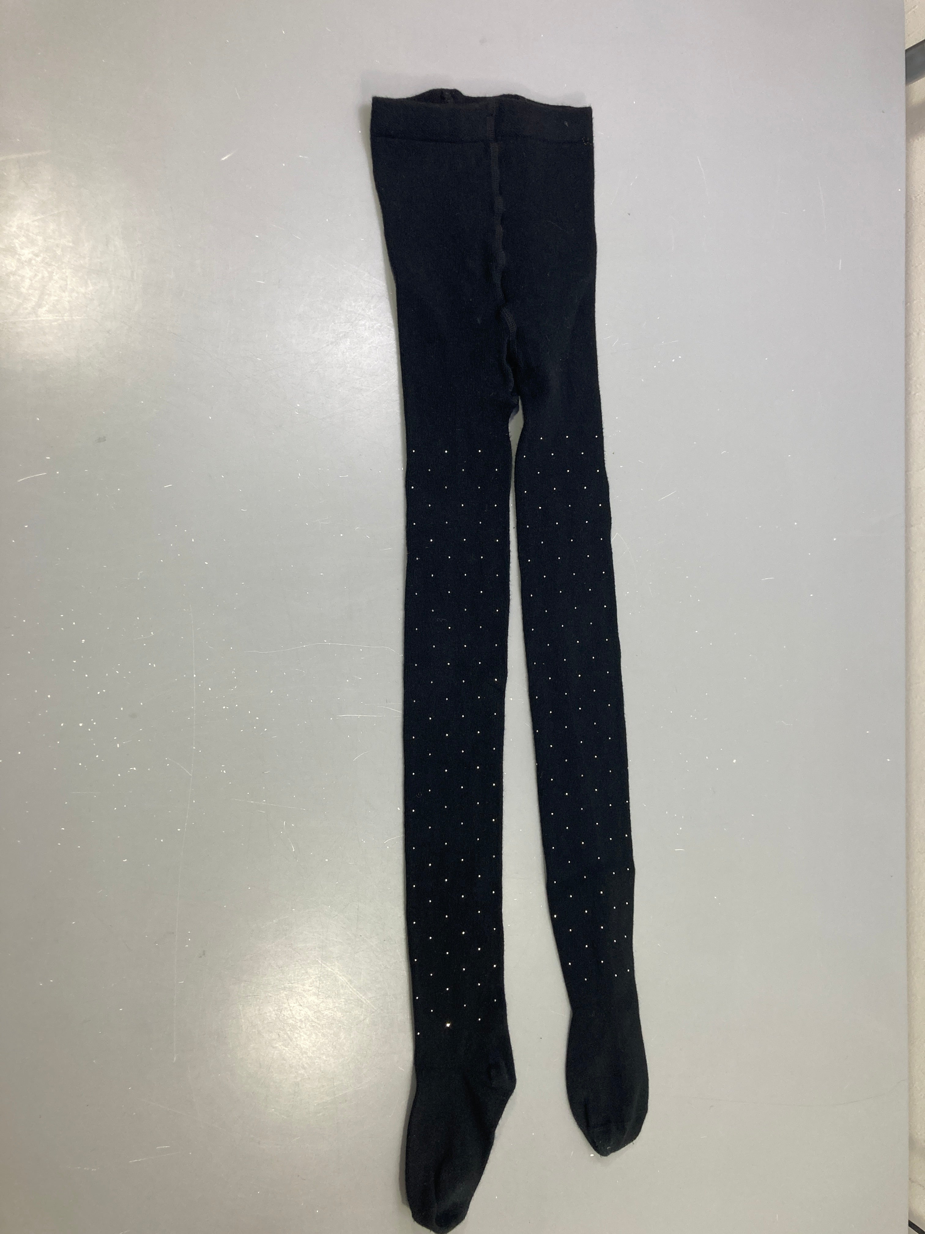 Collant noir pois strass