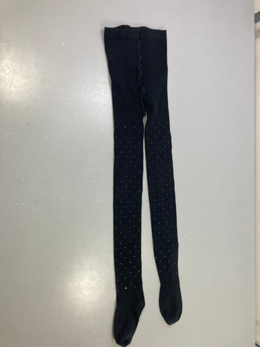 Collant noir pois strass, moins cher chez Petit Kiwi
