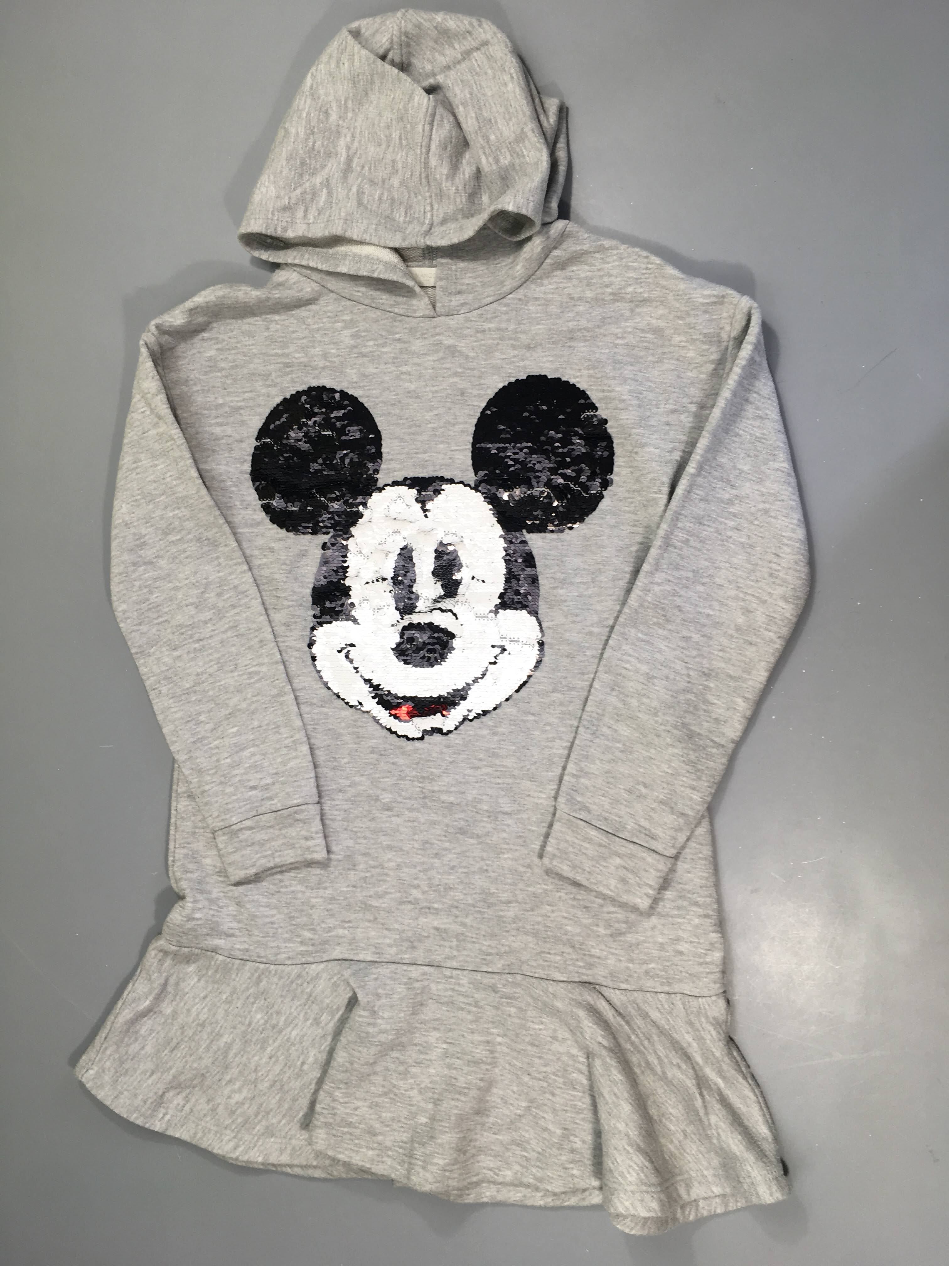Robe m.l à capuche gris Minnie Boulochée!