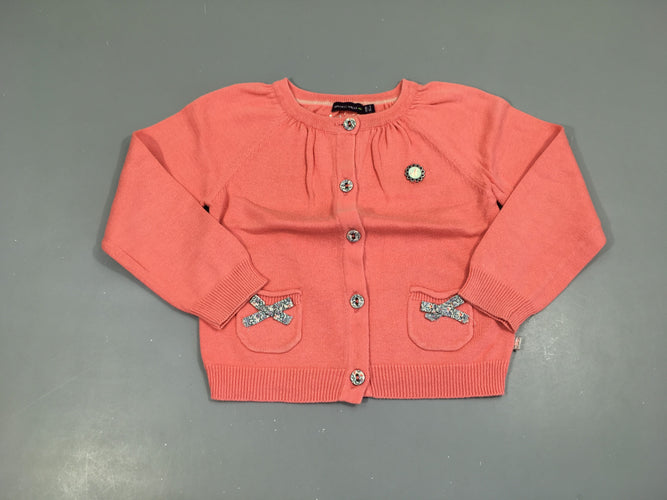 Gilet rose licorne, moins cher chez Petit Kiwi