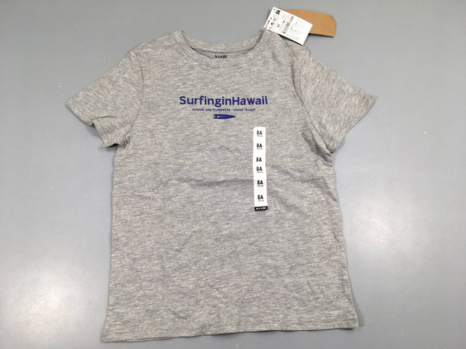 Neuf-T-shirt m.c gris chiné SurfinginHawaii, moins cher chez Petit Kiwi