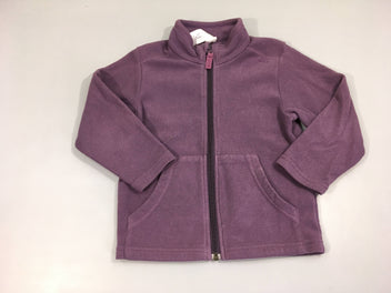 Polar zippé mauve