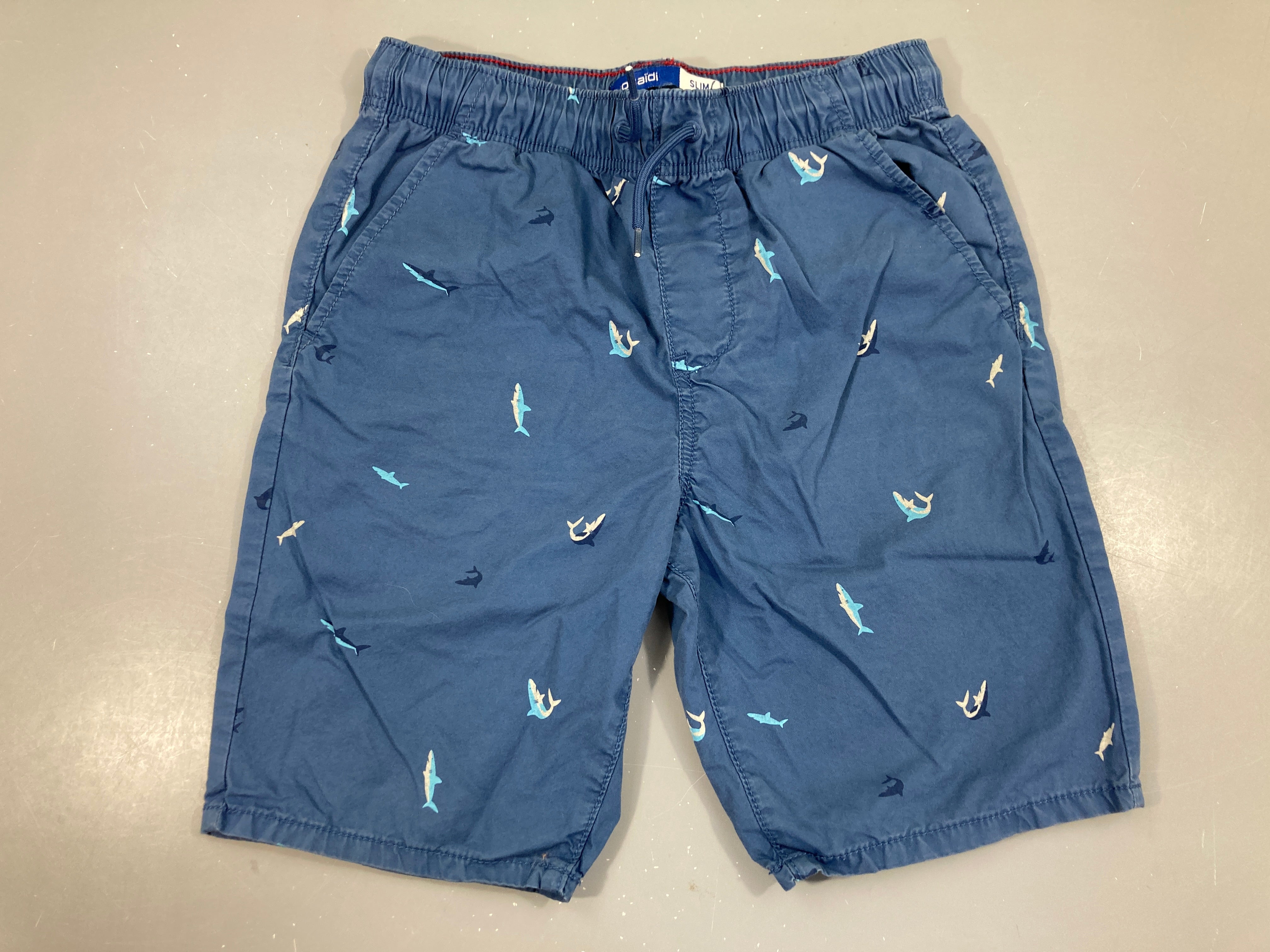 Bermuda Slim bleu requins