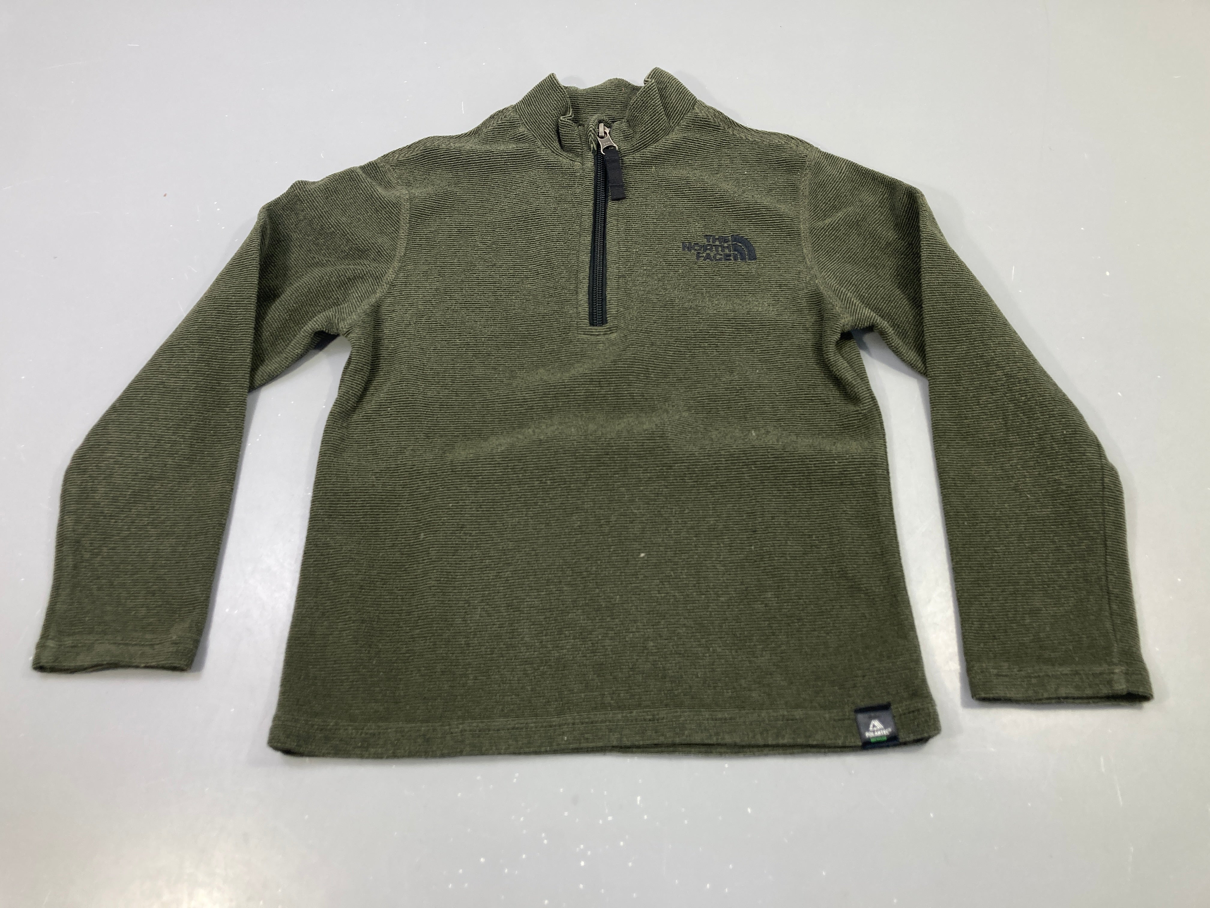 Pull vert kaki polaire fin, The North Face