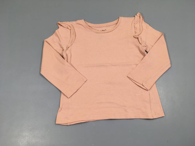 T-shirt m.l rose froufrous, moins cher chez Petit Kiwi