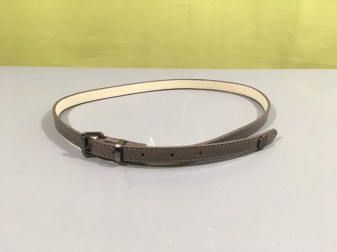 Ceinture vernie taupe, 75cm, moins cher chez Petit Kiwi