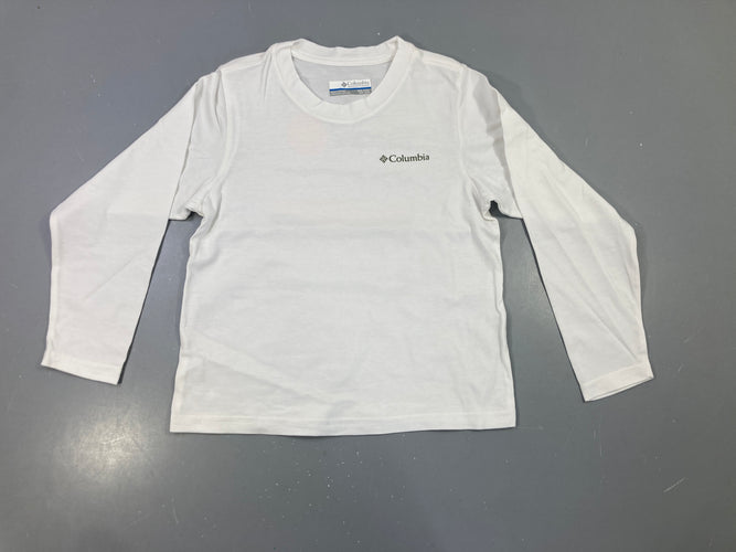 T-shirt m.l blanc, Columbia, moins cher chez Petit Kiwi