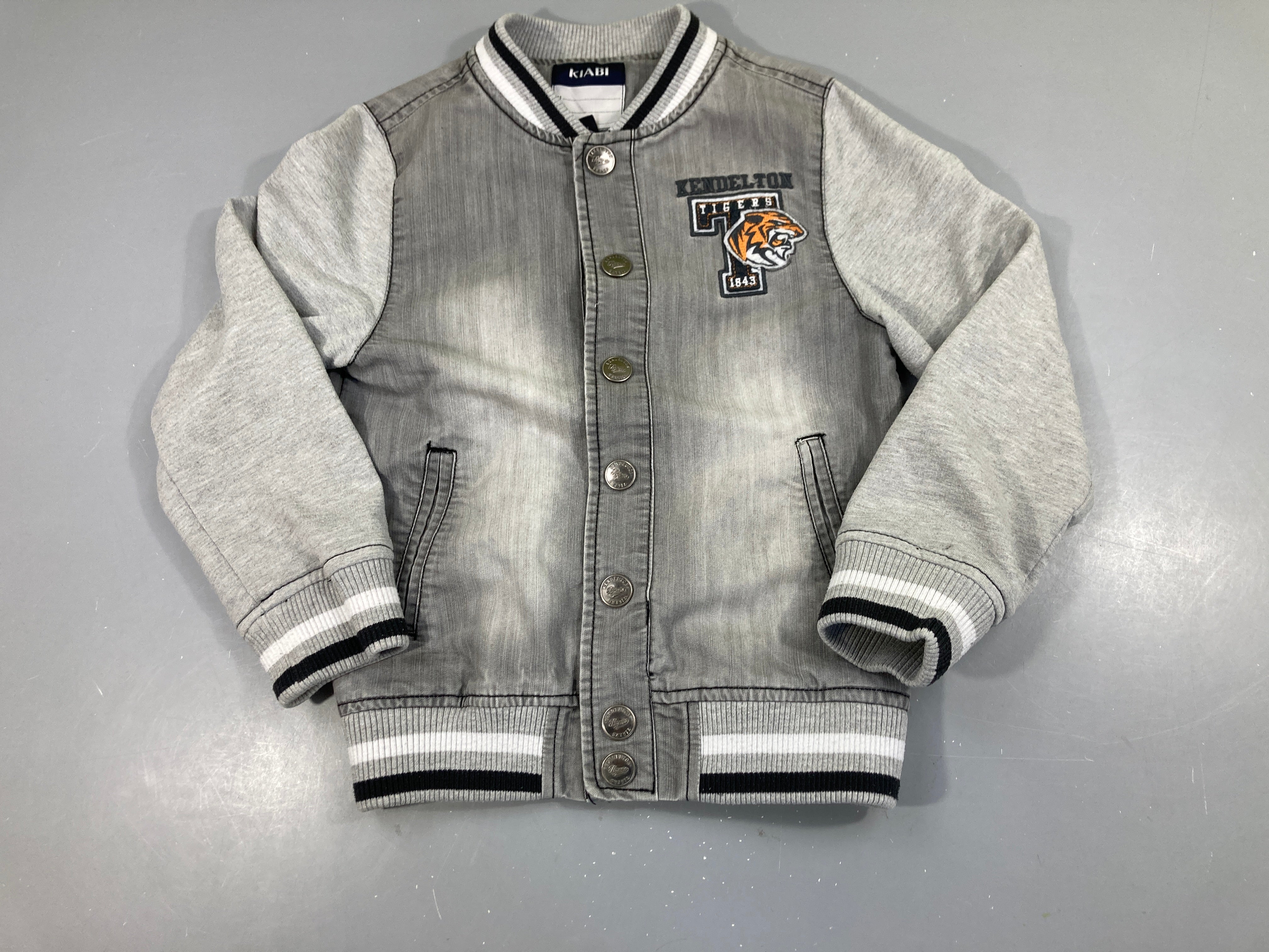 Veste bomber grise Tigre Manches boulochées