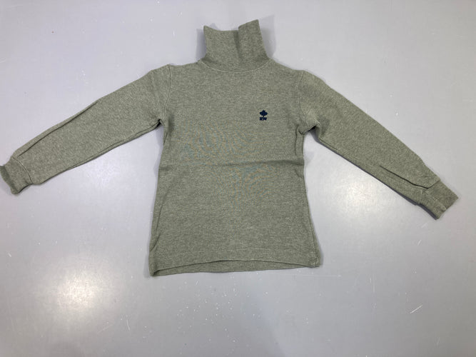 T-shirt m.l col roulé vert grisé, moins cher chez Petit Kiwi
