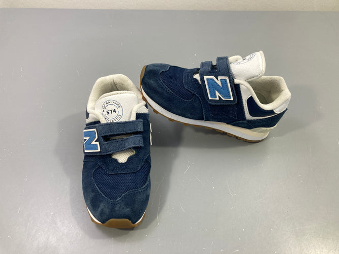 Baskets bleu marine daim scratch, New Balance, 29, moins cher chez Petit Kiwi