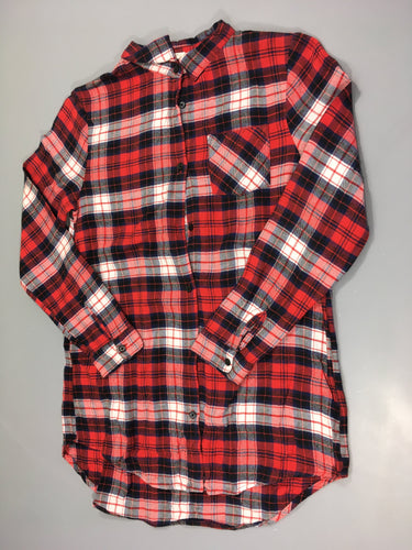 Chemise ml flanelle à carreaux rouge-noir-bleu, moins cher chez Petit Kiwi
