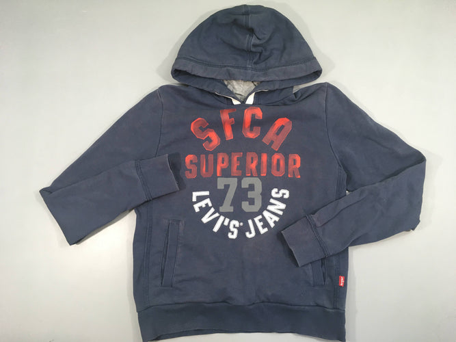 Sweat à capuche bleu Superior, moins cher chez Petit Kiwi