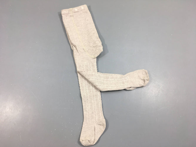 Collants beiges torsadés 21-23 légèrement boulochés, moins cher chez Petit Kiwi