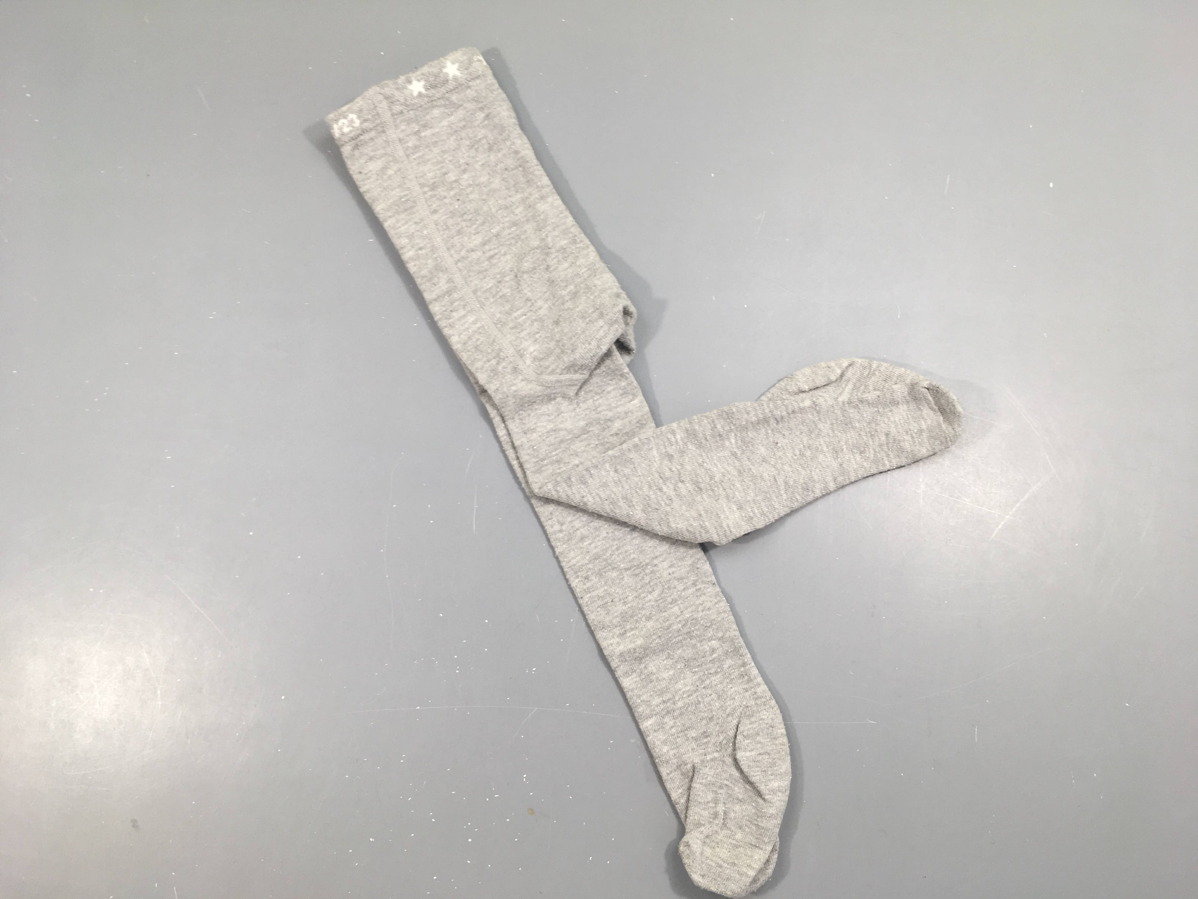 Collants gris clairs irisé argenté 21-23 Légèrement boulochés