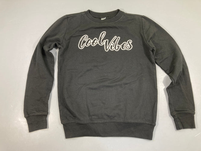 Sweat noir CoolVibes Légèrement bouloché, moins cher chez Petit Kiwi