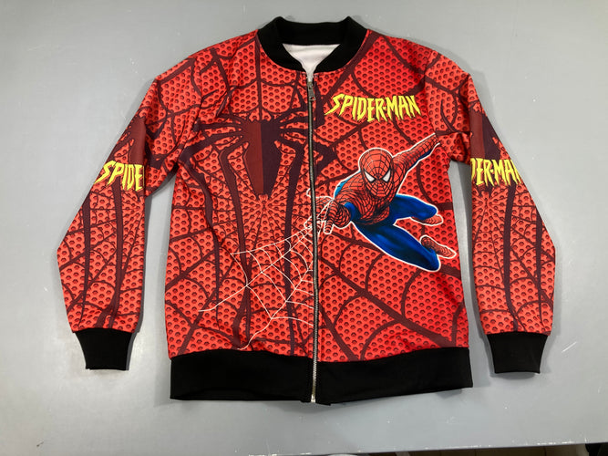 Sweat zippé rouge-noir Spiderman, moins cher chez Petit Kiwi