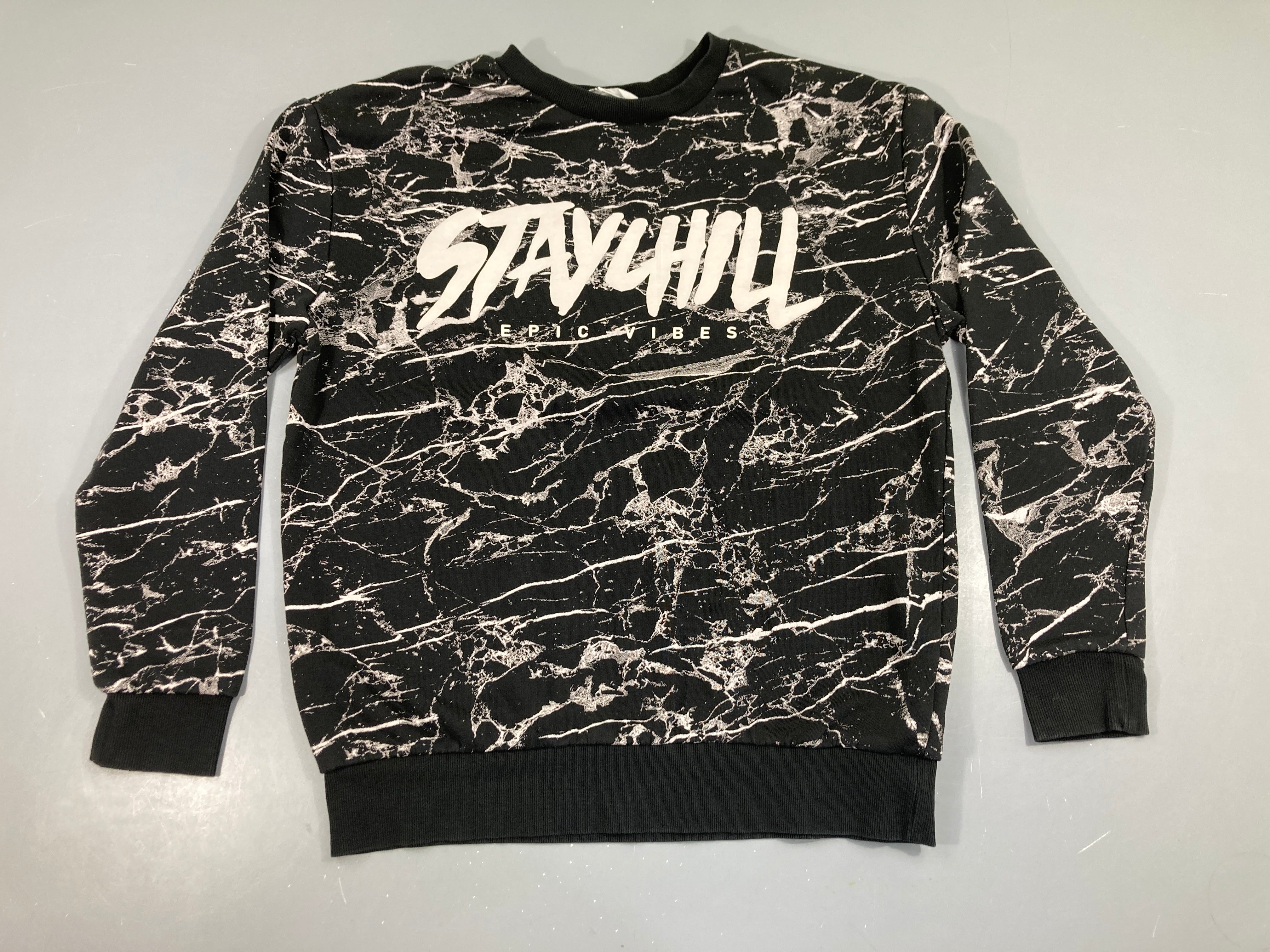 Sweat noir effet STAY