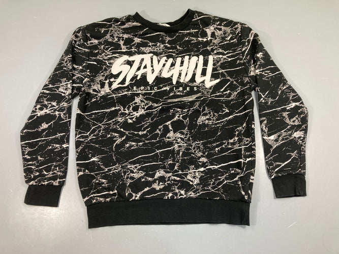 Sweat noir effet STAY, moins cher chez Petit Kiwi