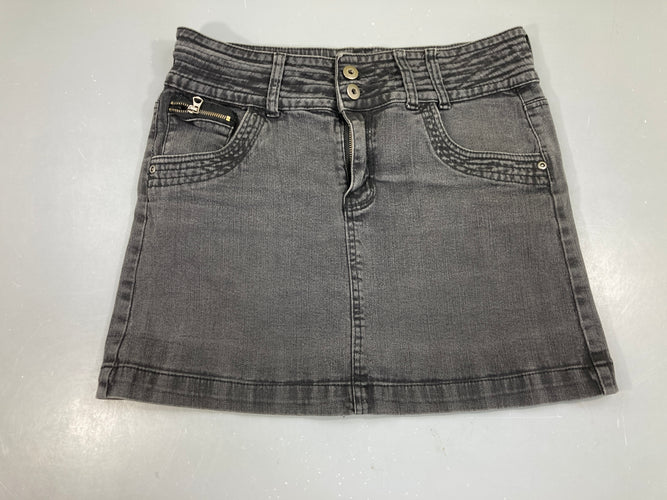 Jupe en jean noire 40, moins cher chez Petit Kiwi