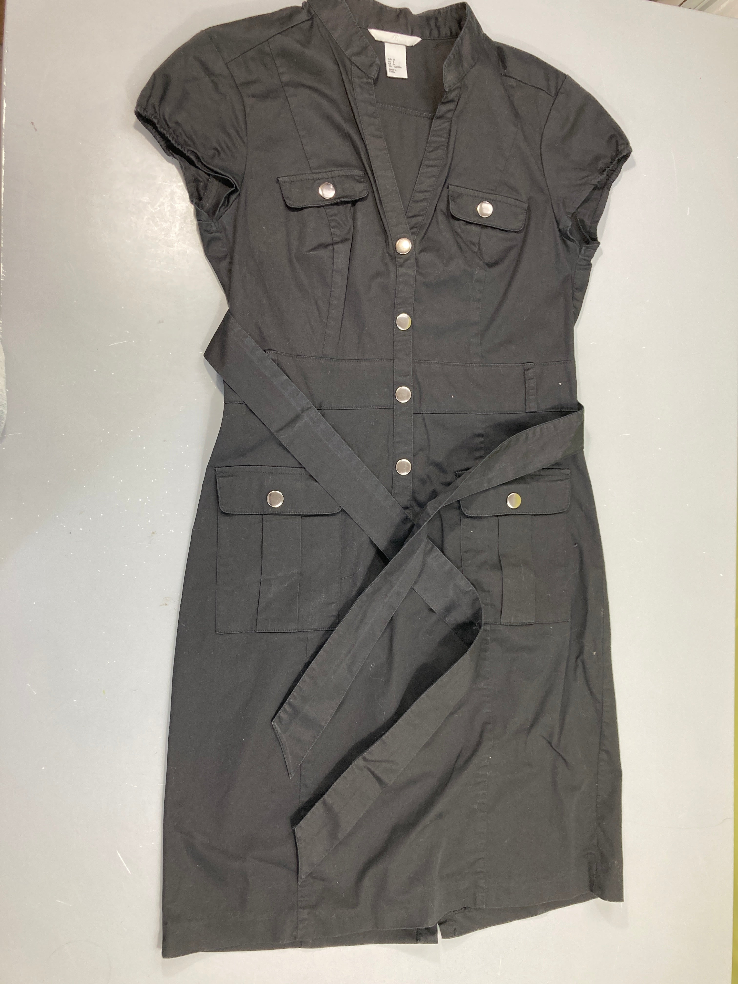 Robe m.c noire pressions haut 38